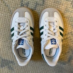 Baby Addidas Sambas Green/White NWT